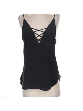 Black Amanda Uprichard Silk Camisole size Medium